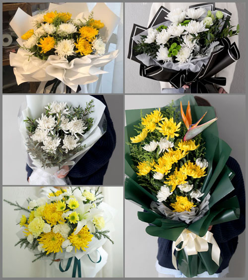 广东梅州市蕉岭县蓝坊镇峰口村白事花束代送